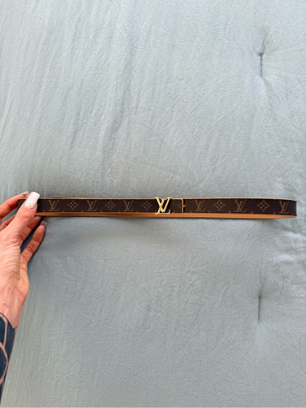Authentic Louis Vuitton Monogram Belt